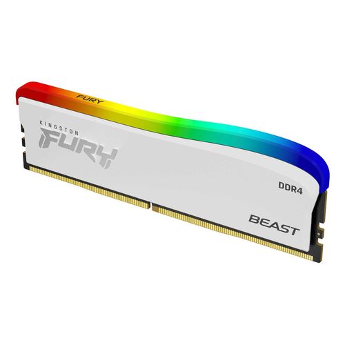 MEMORIJA KINGSTON 16GB/DIMM/DDR4/3200MHZ/CL16/FURY BEAST WHITE RGB SE